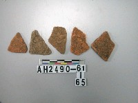 藏品(紅色夾砂陶片)的圖片